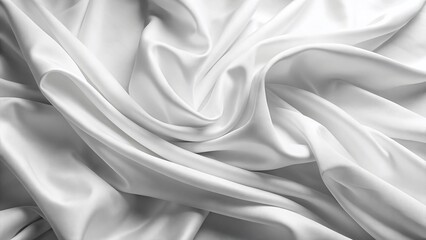 Obraz premium Soft White Fabric Texture: Minimalist Abstract Background for Fashion Design