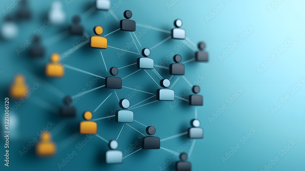 Aufkleber circular network design illustrating digital workforce analytics and strategic talent management app