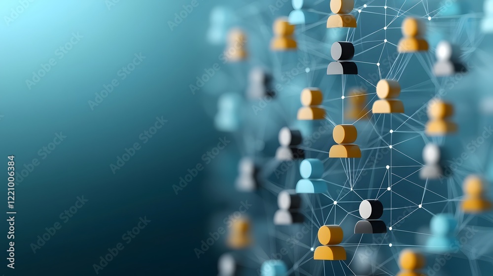 Aufkleber visualization of digital hr recruitment ecosystem linking candidates employers and ai driven recruit