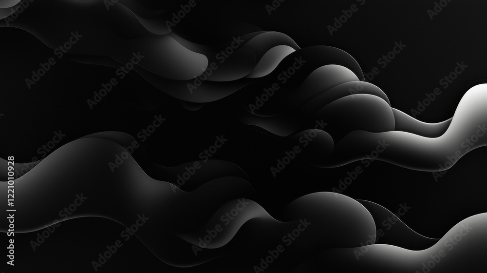 Canvas Prints a black and white image of a wave with a white line in the middle