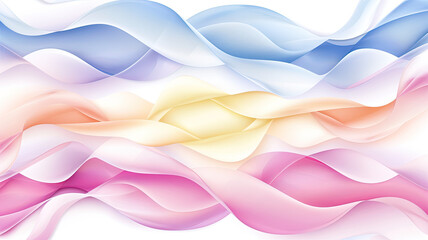 Soft pastel waves blend seamlessly in dreamy abstract design