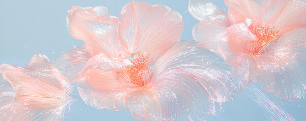 abstract background with flowers