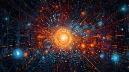 Obraz premium energy of realms, ai generated