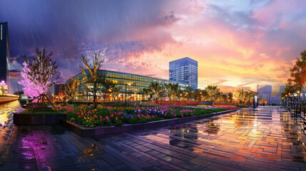 Fototapeta premium majestic field of flowers