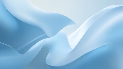 Fototapeta premium A smooth, airy blue gradient backdrop that blends from light to deeper shades, evoking a sense of serenity and openness