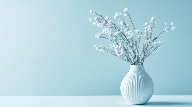 A soft and clean blue background, ideal for minimalist design, with just a hint of texture that suggests calmness and simplicity