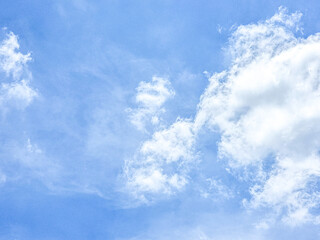 blue sky high shape outdoor group of white clouds background in summer gradient light beauty background. beautiful abstract bright cloud and calm fresh wind air