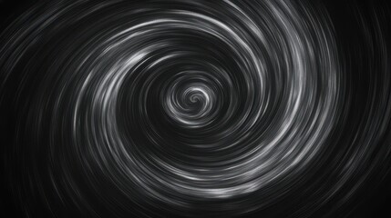 Obraz premium A black, white, and gray grainy, noisy background with an abstract swirl pattern. 