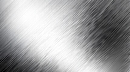 Clean and contemporary abstract background showcasing a light silver metal texture with a gentle gradient from silver to white. The smooth transition creates a peaceful and balanced atmosphere