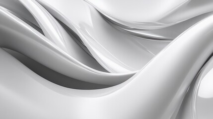 Fototapeta premium Clean and contemporary abstract background showcasing a light silver metal texture with a gentle gradient from silver to white. The smooth transition creates a peaceful and balanced atmosphere