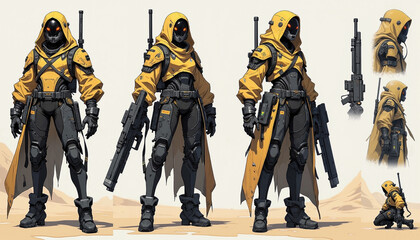 Fototapeta premium cyberpunk character