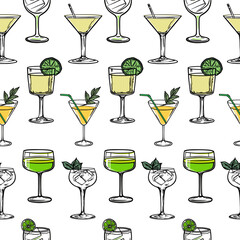 Detailed Cocktail Vector Art Collection for Creative and Professional Use