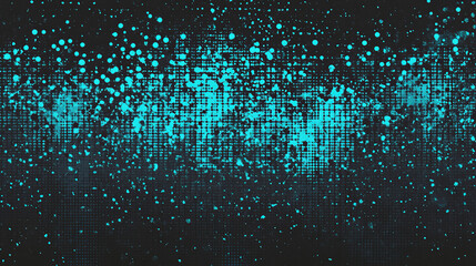 Abstract grunge background with cyan blue splashes