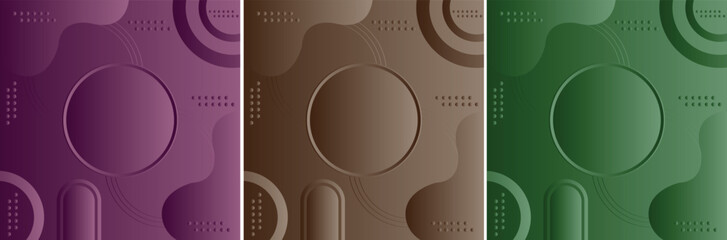 Abstract purple chocolate and green gradient background - Geometric texture