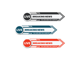 Vector lower third design template