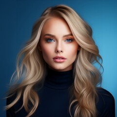 Fototapeta premium Hübsche blonde junge Frau