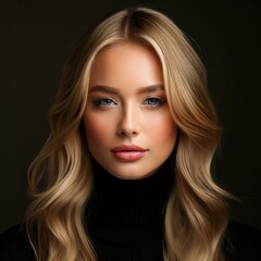 Naklejka premium Hübsche blonde junge Frau