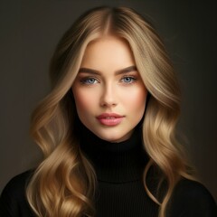 Fototapeta premium Hübsche blonde junge Frau