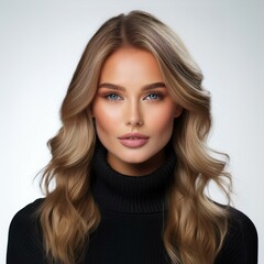 Naklejka premium Hübsche blonde junge Frau