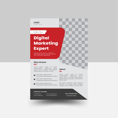 Modern Creative Business Flyer Design Template or Vector Brochure Template Design for Company
