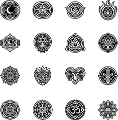 Collection of Aesthetic and Esoteric Glyph Symbols

