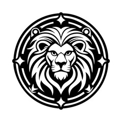 Glyph icon depicting a celestial lion motif