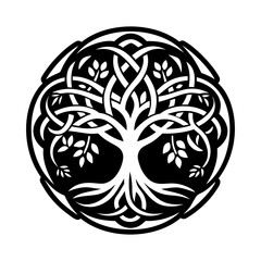 Tree symbol icon in glyph style