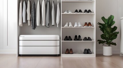 Robot Organizing Shoes in Closet with Smart Scanning Capabilities