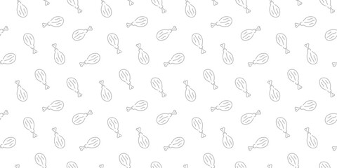 fried chicken seamless pattern background. doodle fried chicken pattern background. Fried chicken doodle pattern. fast food background. Chicken leg pattern. Chicken wings pattern. burger pattern.