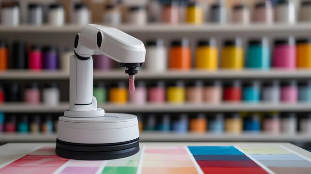 Smart Robot Mixes Paint for DIY Projects and Streams Tutorials at Home