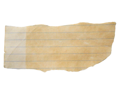 Pieces of notebook paper with white old torn or cut lines. Design elements isolated on transparent background. - Powered by Adobe