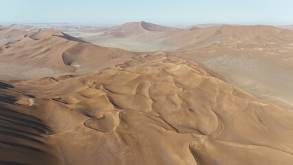 The world's largest sand dunes in Lut desert