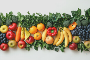 Assorted fresh fruit selection including apples bananas oranges grapes and strawberries arranged on a wooden table for a healthy lifestyle concept