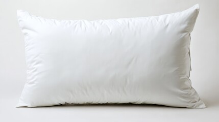 Soft and Cozy White Pillow on Neutral Background