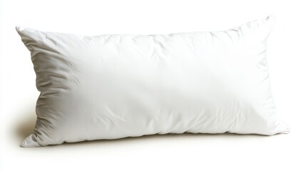 Soft White Pillow on a Bright Background