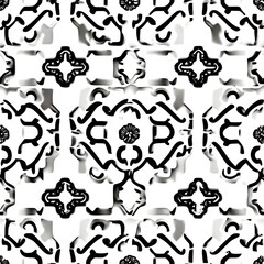 a classic Chinese latticework pattern seamless, tileable