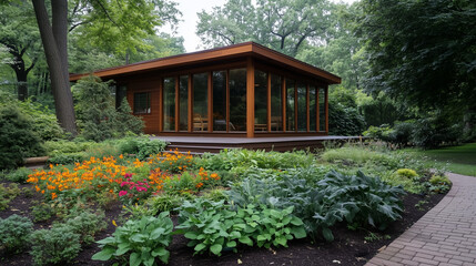  Rustic Mother-in-Law Cottage with Garden and Glass Windows
