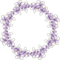 Obraz premium cartoon hand drawing flower frames