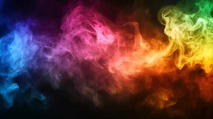 Abstract colorful smoke