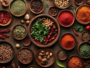 Assorted Spices and Seasonings on Display