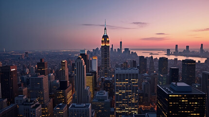 Stunning City Skyline at Twilight