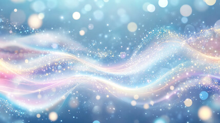 Beautiful and lovely glowing curved geometric lines background, product presentation concept curved wave liquid flowing fluid lines, curved line concept abstract background with bokeh or glitters.