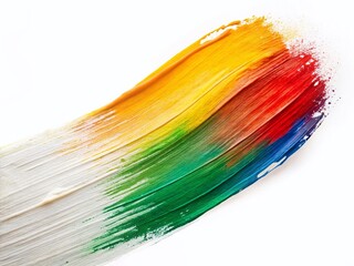 Fototapeta premium White Brush Stroke Background for Promotional Campaigns - Right Copy Space
