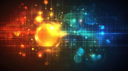 Abstract Digital Network Technology Illumination