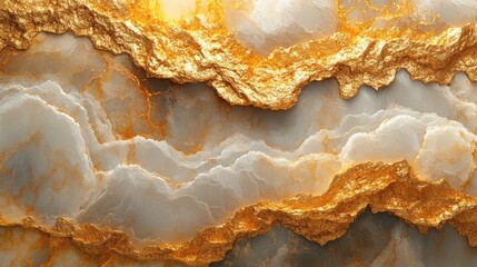 Obraz premium Abstract gold and marble texture with rich cracks and detailed patterns