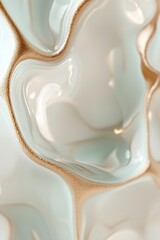An organic texture showcases vein-like patterns that glow gently in shades of green and gold, set against a neutral background transitioning from beige to white, ideal for text overlay
