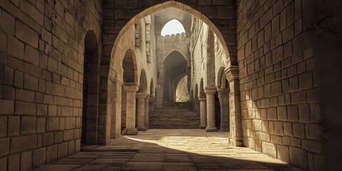 Fototapeta premium Herod’s Temple Mount Expansion: Cinematic and Photorealistic