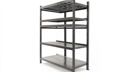 Industrial Metal Storage Rack for Organizing Spaces