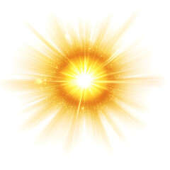 Obraz premium light transition, effects sunlight, lens flare, light leaks. on white background