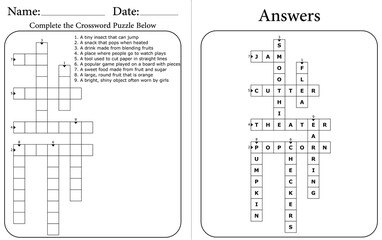 Printable Crossword Puzzle: Fun Word Game to Boost Memory & Focus